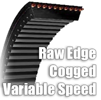 Raw Edge Cogged Variable Speed